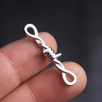 10pcs gothic silver color thorns connector diablo diy accessories fashion witch punk jewelry making fit gothic necklace bracelet