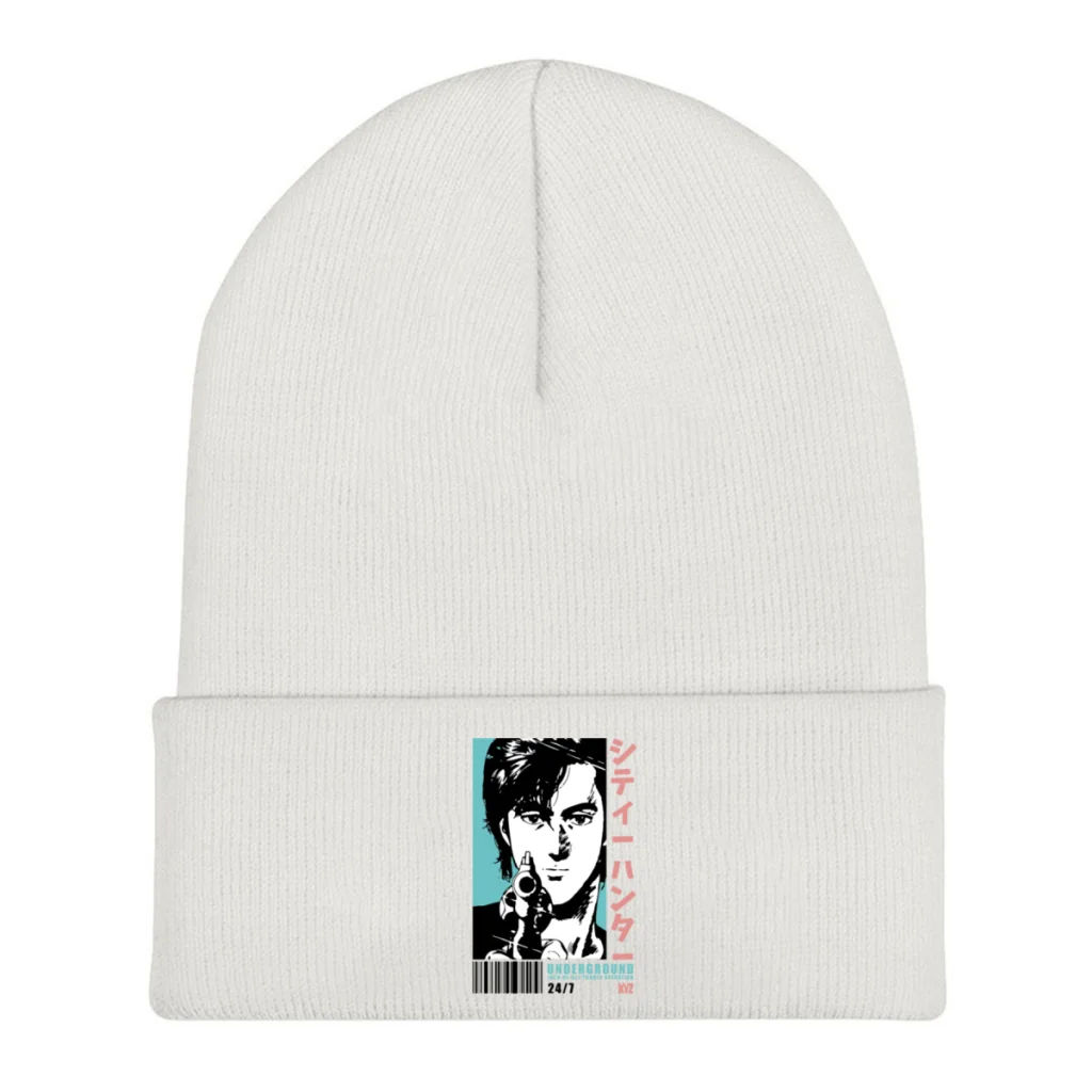

Knit Hat City Hunter Ryo Saeba Manga Winter Warm Beanie Caps Shot Men Women Fashion Casual Bonnet