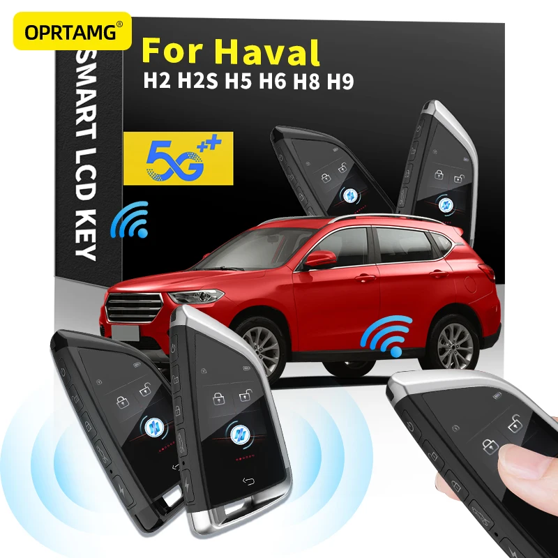 

Умный пульт дистанционного управления для Haval H2 H2S H5 H6 H8 H9, модифицированный ключ доступа без ключа, с ЖК-дисплеем, аксессуары для запуска одн...