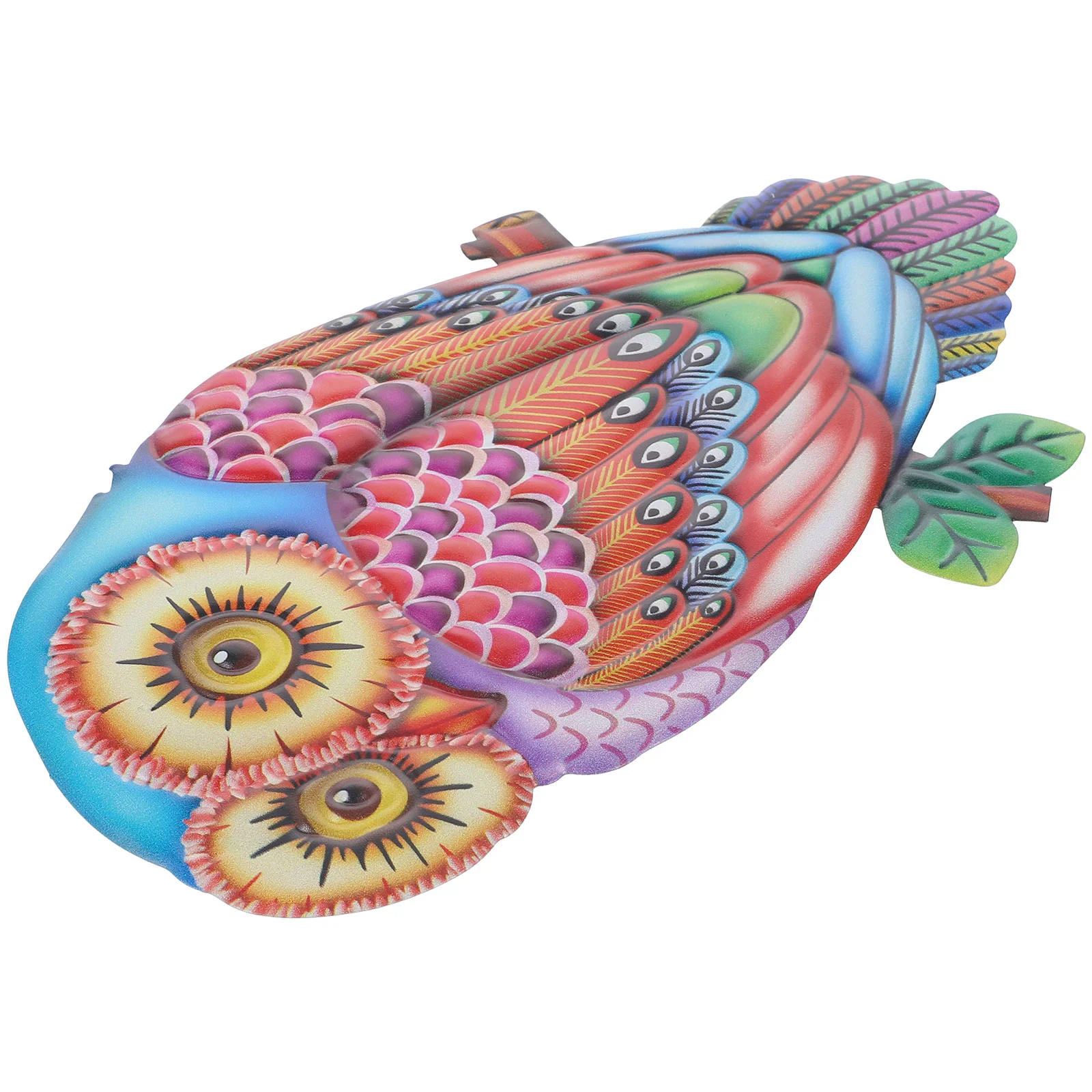 

Wall Owl Metal Decor Hanging Garden Animal Sculpture Iron Outside Patio Fence Ornaments Outdoor Artwork Decorations Bird