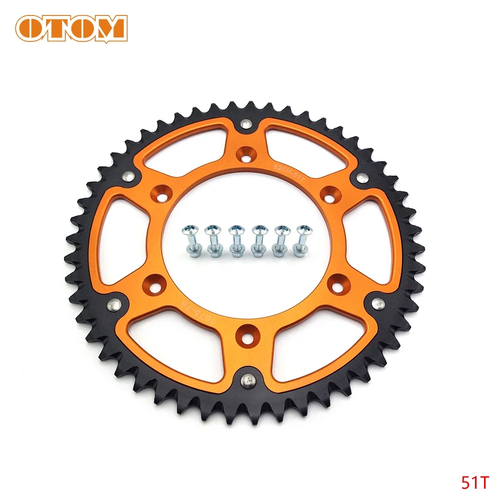 

Аксессуары для мотоциклов, задняя звездочка 520, цепь 51T 52T, ковш, алюминиевая звездочка, диск для KTM HUSQVARNA GASGAS 125-530 1991-2023 гг.
