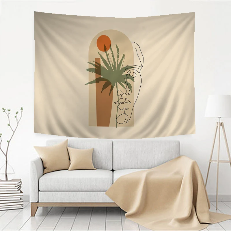 Абстрактная ваза с растениями и цветами искусственная кожа дешевая настенная