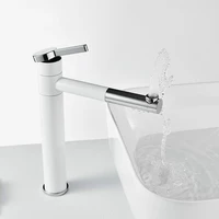 rotating nozzle basin faucet brass water mixer high sink tap torneira short bath mixer taps bathtub faucet for bathroom
