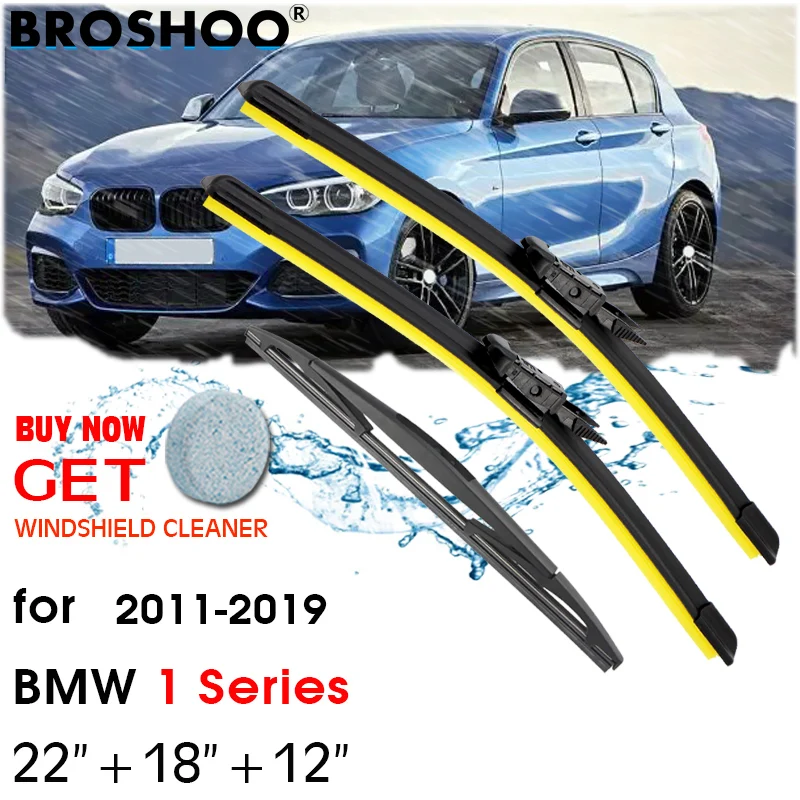 

BROSHOO Front & Rear Wiper Blades Set For BMW 1 Series F20 F21 114i 116i 118i 120i 125i M135i M140i 116d 118d 125d 2011 - 2019