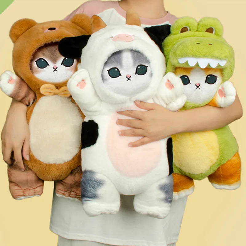 

Kawaii Cat Mofusand Plush 50CM Cute Cartoon Animal Plushie Cat Soft Stuffed Doll Fluffy Stuffed Cushion Pillow Toy For Kid Gifts