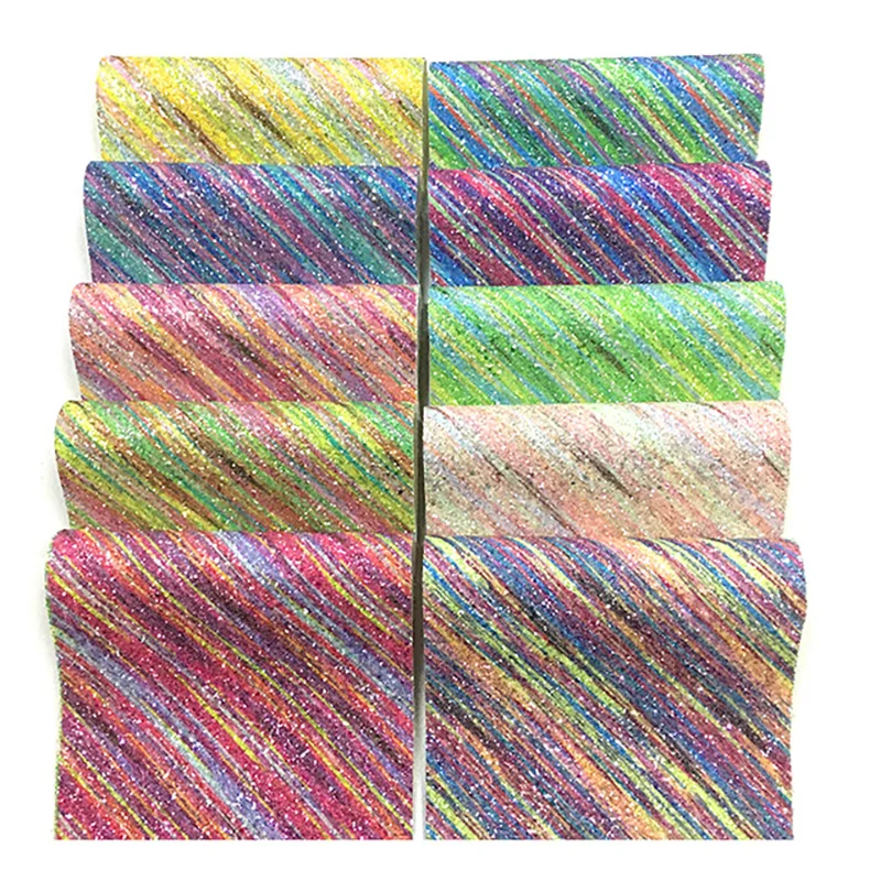 

1PC 20X30CM Chunky Glitter Leather,Meteor shower Rainbow Glitter Leather Sheets For Making Bows LEOsyntheticoDIY 3714