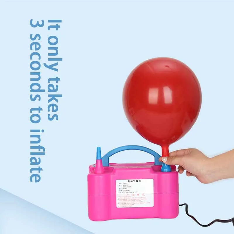 

2022 New Balloon Inflator Compressor Pump Inflatable Toy Balloon Airbag Color 2 Nozzles Party Party Decoration Interactive Toy