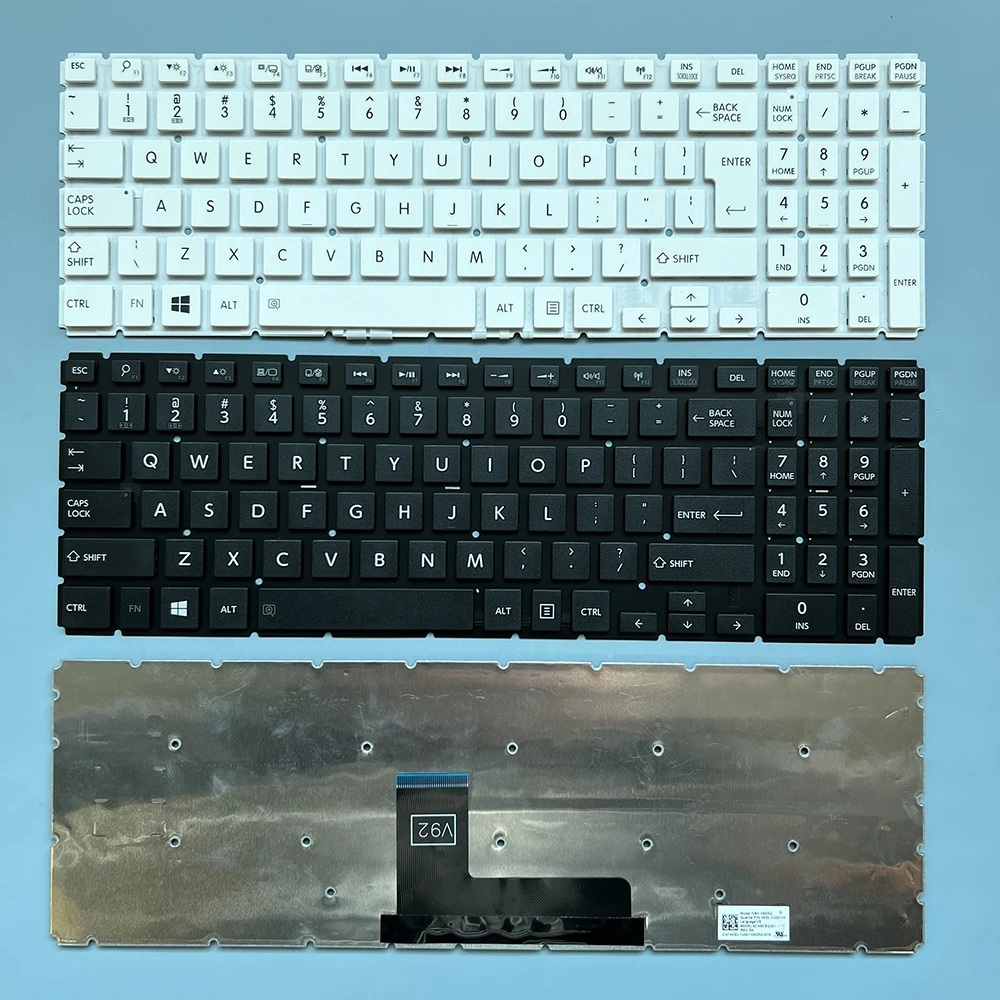 

XIN US Keyboard For Toshiba Satellite L50-B L50-C L50D-B L50T-B S50-B S55-B L55-B L55D-B L55T-B P50-C L55-B5276 Laptop White