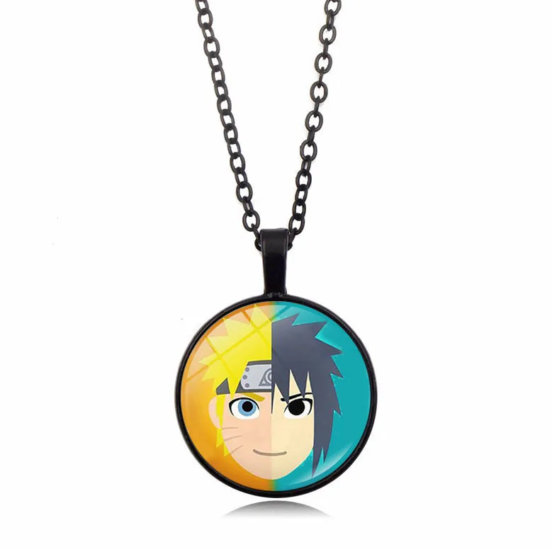 Naruto Wheel Eye Pendant Necklace Men and Women Versatile Animation Peripheral Sweater Chain Cartoon Accessories Wholesale images - 6