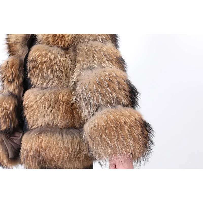 MAOMAOKONG 2022 Natural Real Fur Coat Raccoon Fur Jackets Super Hot Women's Winter Luxury Large Size Female Clothing Vests
