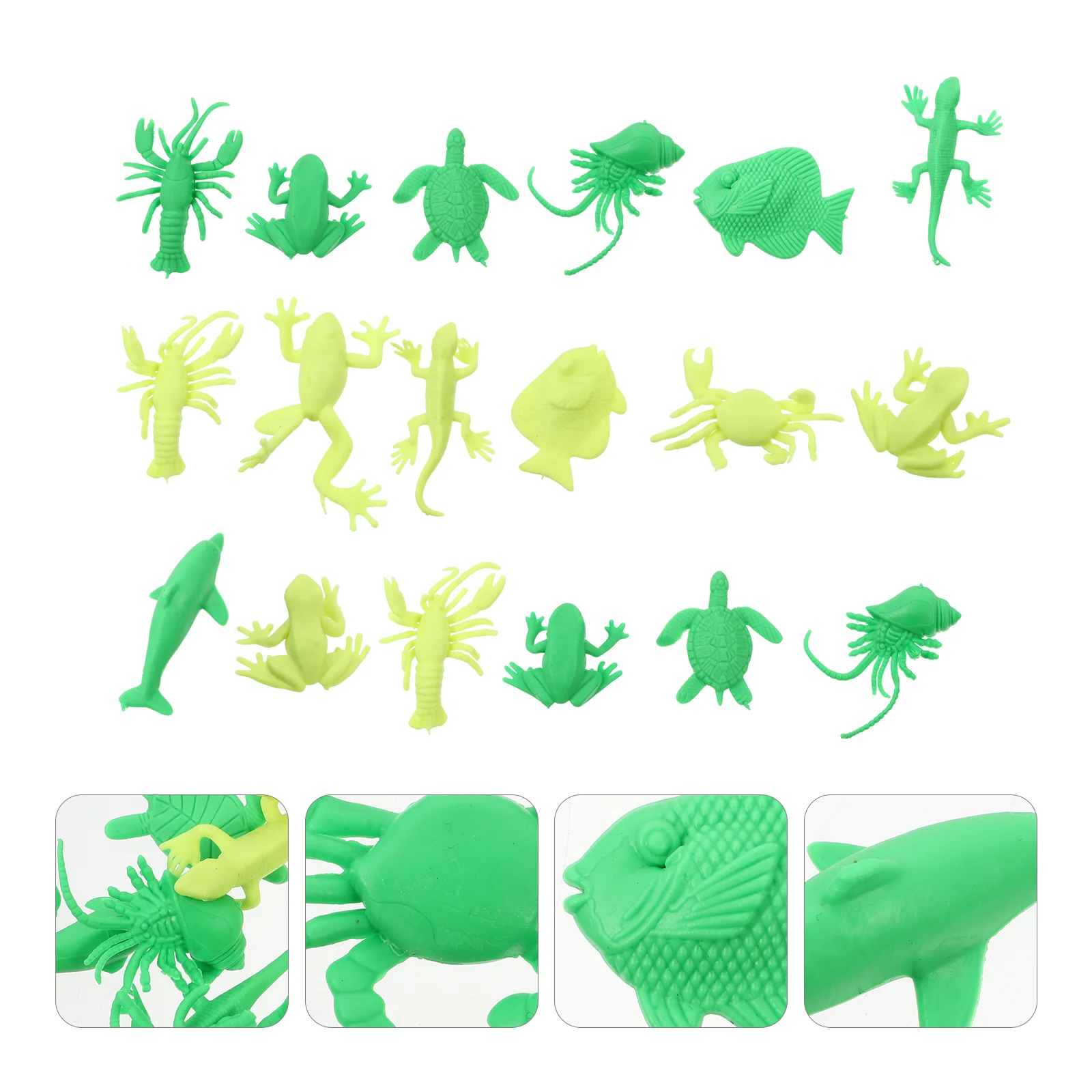 

20Pcs TPR Animal Toys Elastic Decompression Toys for Kids (Random Style)