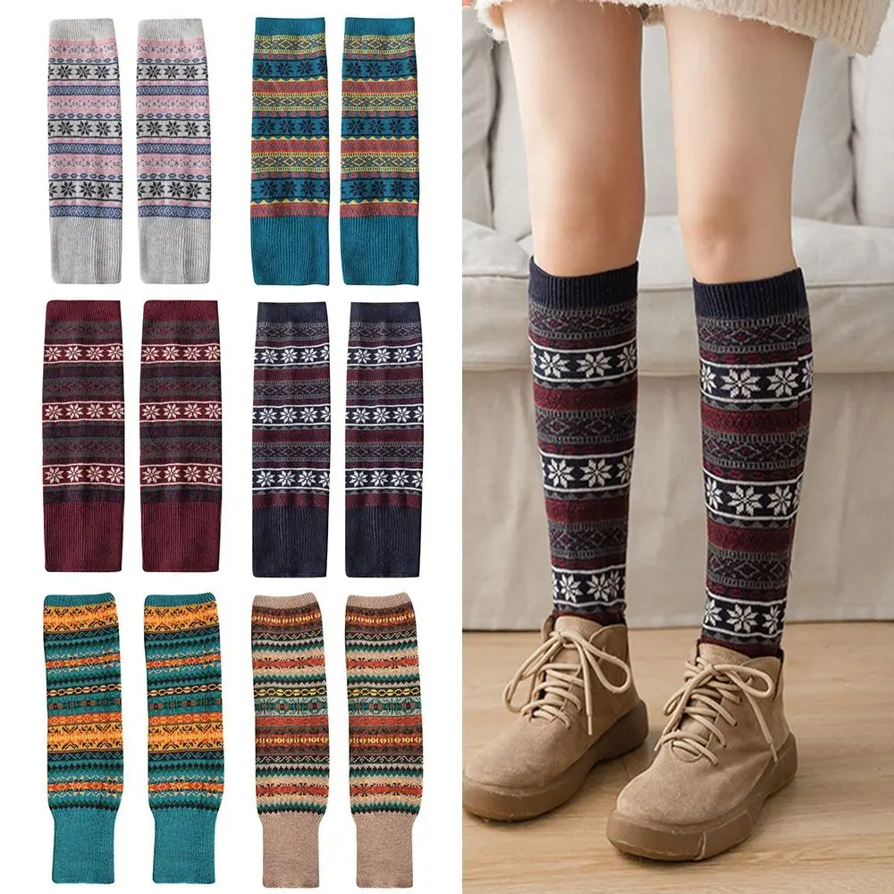 

Fashion Knee Long Stocking Chic Knit Warmer Socks Leg Warmers Crochet Leggings Thermal Leggings Boot Cover
