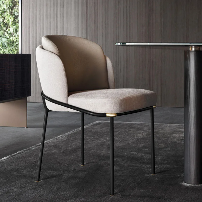 

Обеденные стулья в итальянском стиле, мягкий дизайн, минималистичные удобные обеденные стулья, ресторан, Cadeira De Jantar, домашняя мебель
