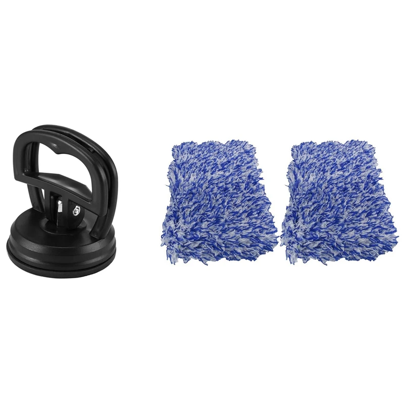 

1 Pcs Mini Car Dent Repair Puller Suction Cup Panel Sucker & 2 Pcs Car Care Glove Plush Soft Microfiber Wash Mitt