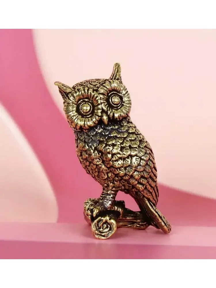 

Латунная статуэтка совы