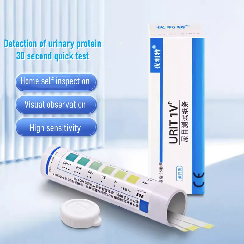 

Urinary Protein 1VP Test Strip Urine Detection Renal Function Injury Nephritis Self Test Analysis Routine