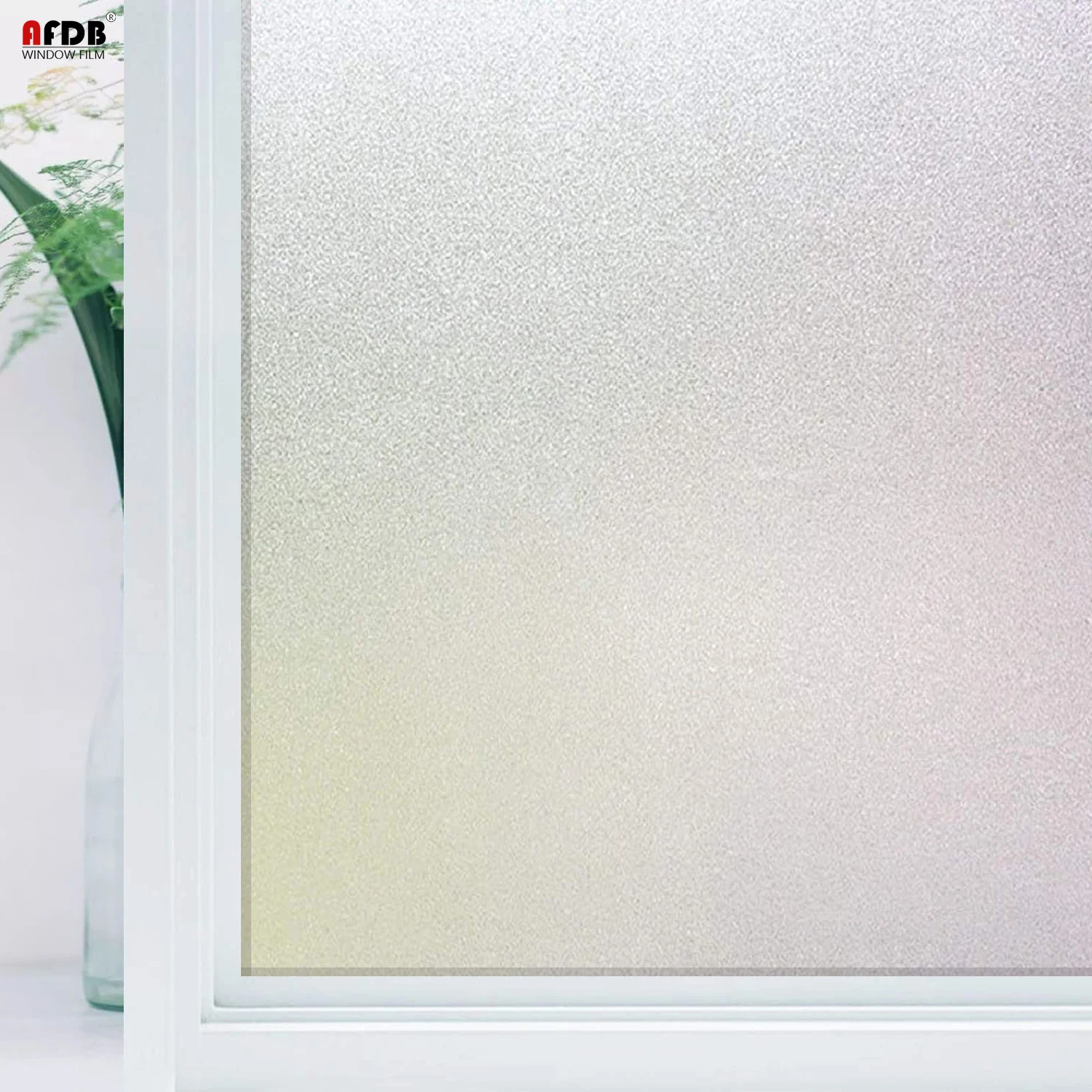 

Matte Pure Window Privacy Film Frosted Glass Covering for Home Opaque Self Adhesive Glass Vinyl Heat Control Window Sticker