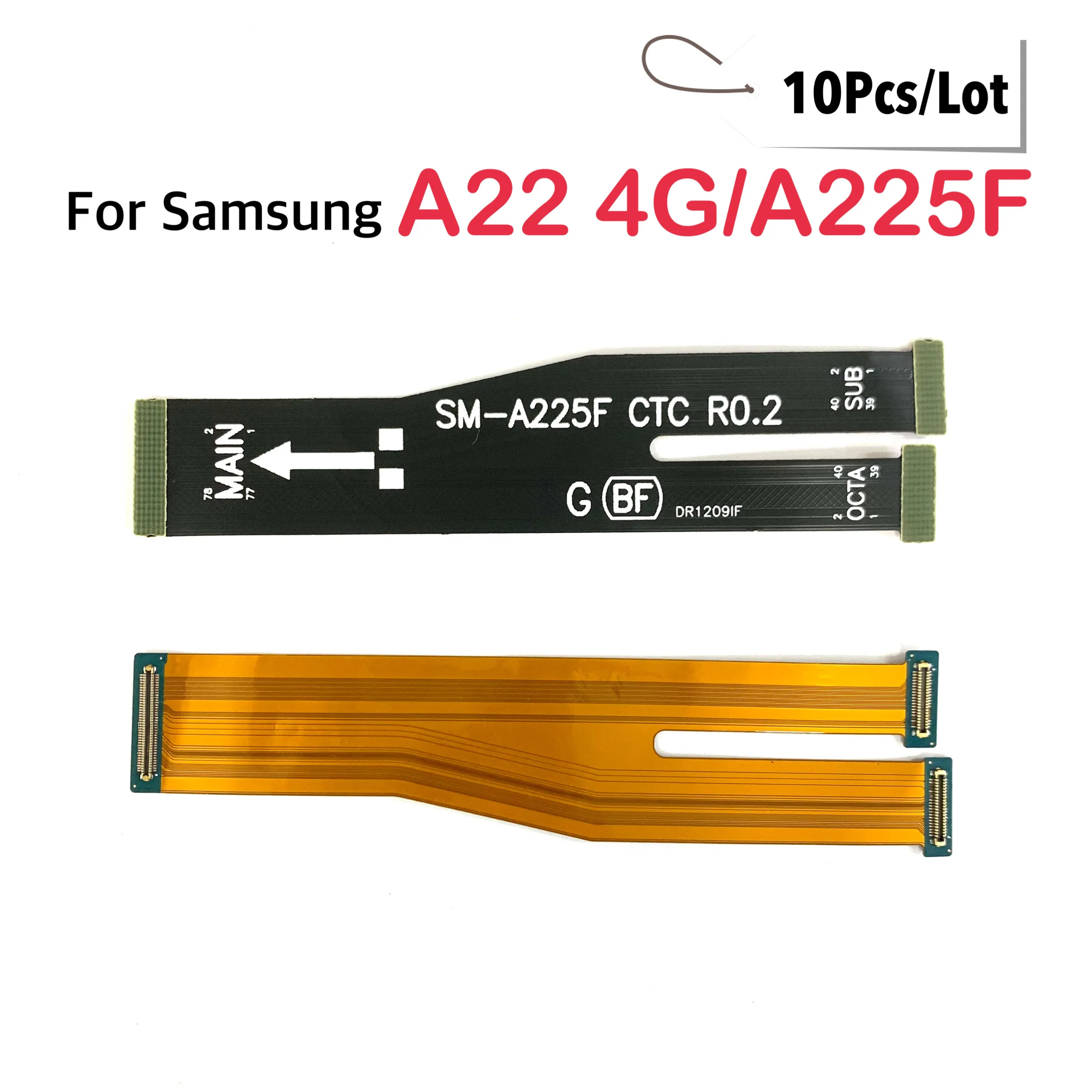 

10 шт./лот для Samsung Galaxy A22 4G A225F коннектор материнской платы USB плата ЖК-дисплей гибкий кабель запасные части