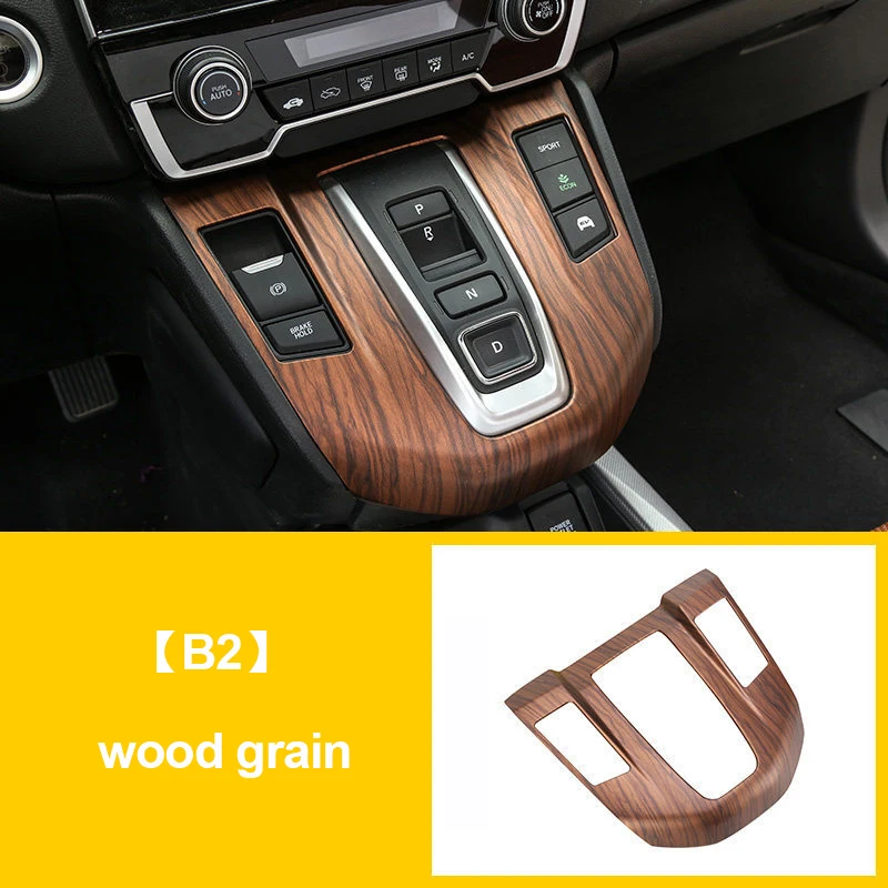 

Для Honda CRV CR-V 2017 2018 2019 2020 2021 2022 ABS углеродное волокно Автомобильная панель переключения передач держатель стакана для воды крышка отделка Аксессуары