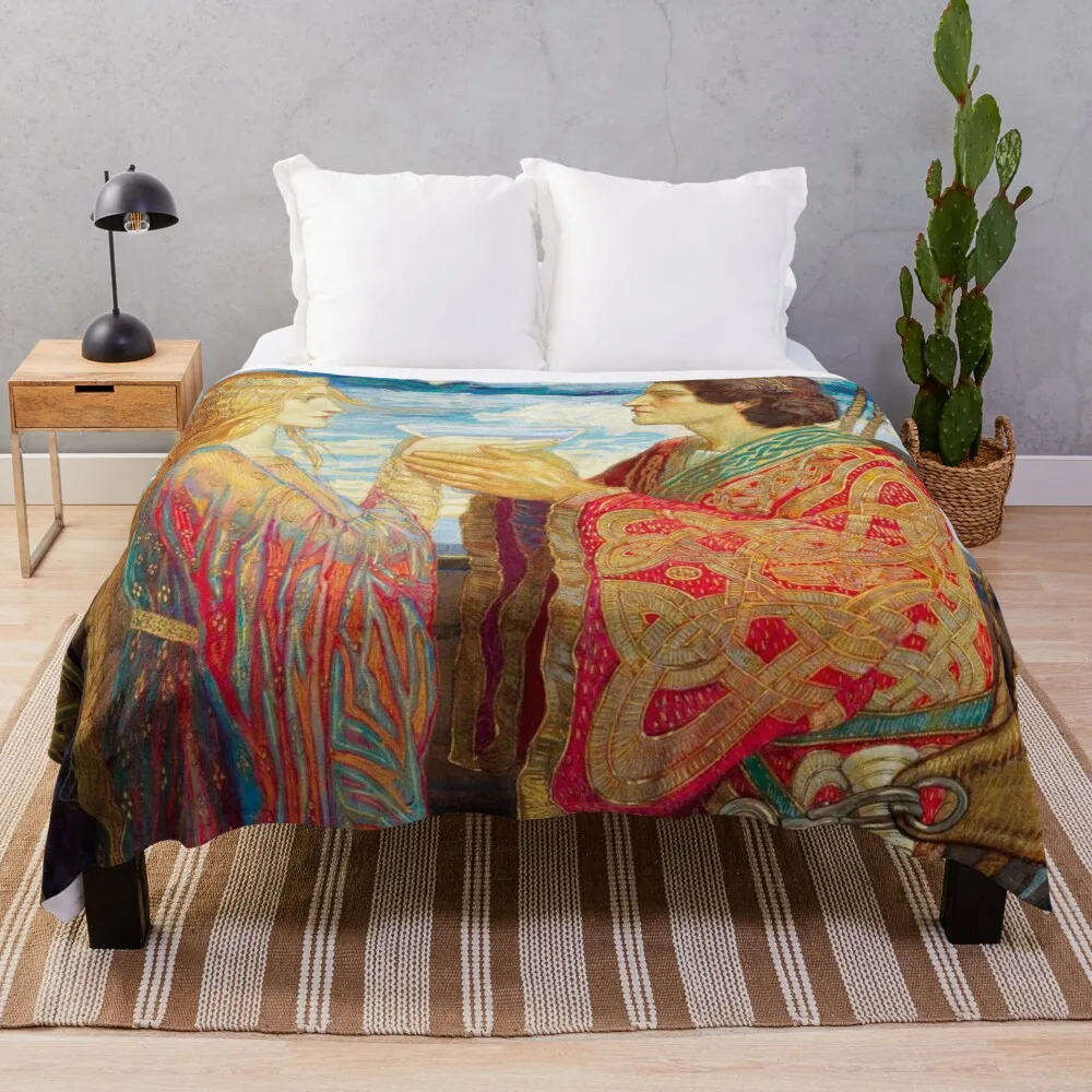 Винтажное Тристан и изолированное одеяло одеяла для кровати летняя фланелевая