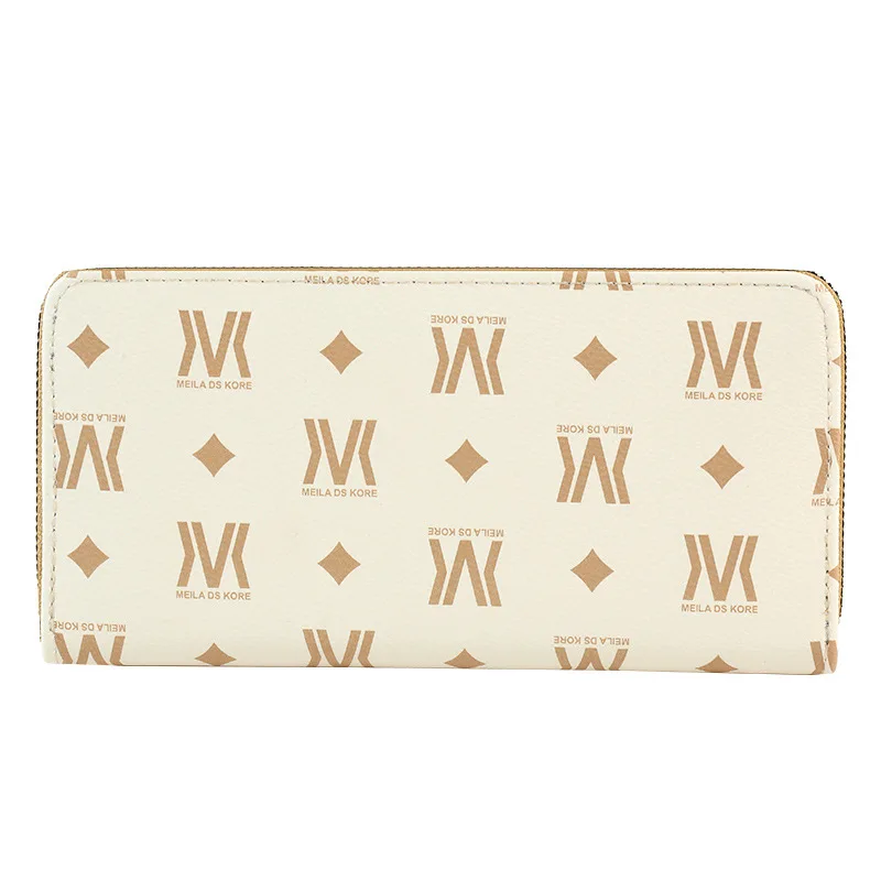 

TRAVEASY Female Wallets Long PU Leather Cell Phone Wallet for Women Unique Geometric Embossing Lady Card Holder Bags Money Clips