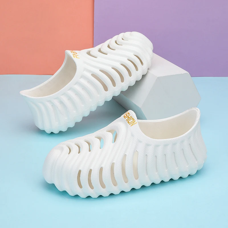 Summer Women Sandals Outdoor Beach Sandal Hollow Bird's Nest Shoes Unisex Sandals EVA Forwater Clogs Platform Slipper Size 36-45