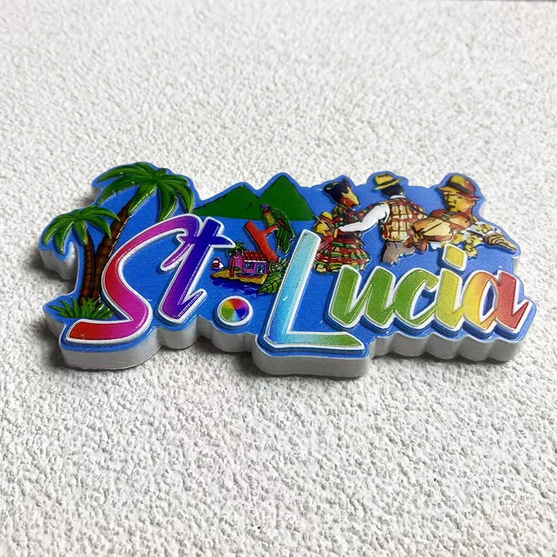 Сувениры Saint Lucia домашний декор творческие гуманитарные науки 3D наклейки на