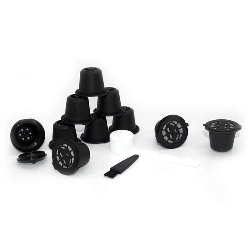 

10PCS for Nespresso Refillable Reusable Coffee Capsule Coffee Filter Cup Machine Capsule Plastic Filter
