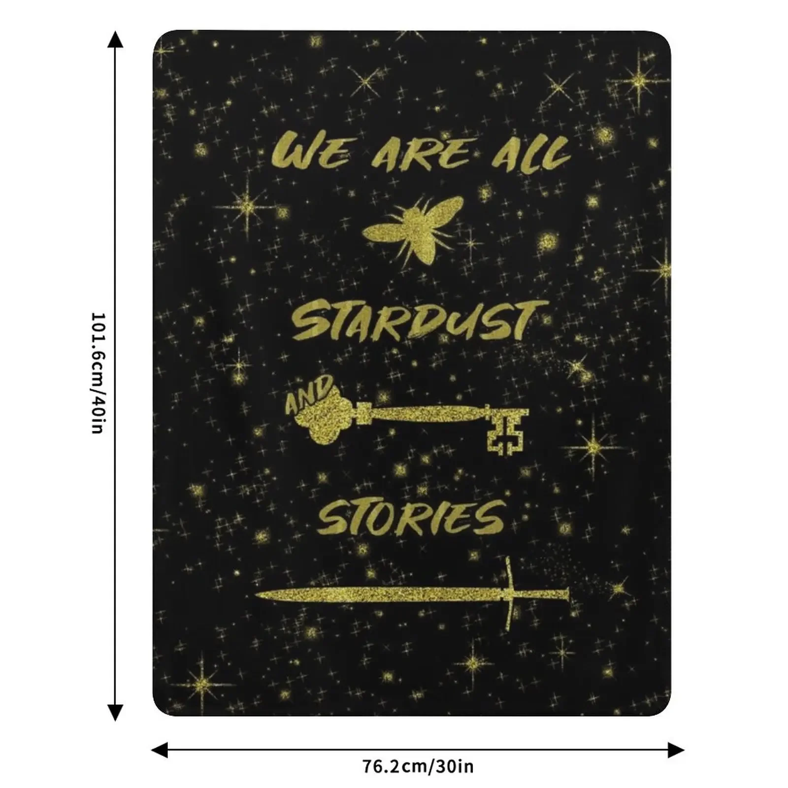 Мы все — звёздная пыль и истории — Плед Starless Sea Throw Blanket Retros, тёплый гигантский плед-спальный мешок для дивана, пледы для диванов на заказ (art.: 3920dcbcf559f) - 3920dcbcf559f