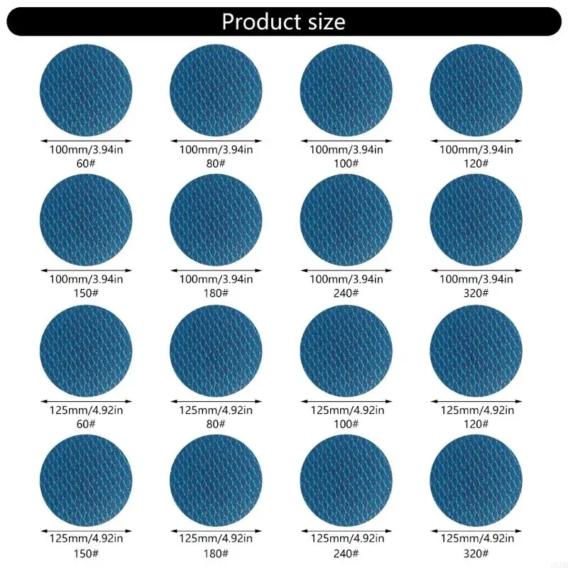 6xDB -Adhesive Sandy Discs для металлов и деревообрабатываний длительный абразив 100 шт.