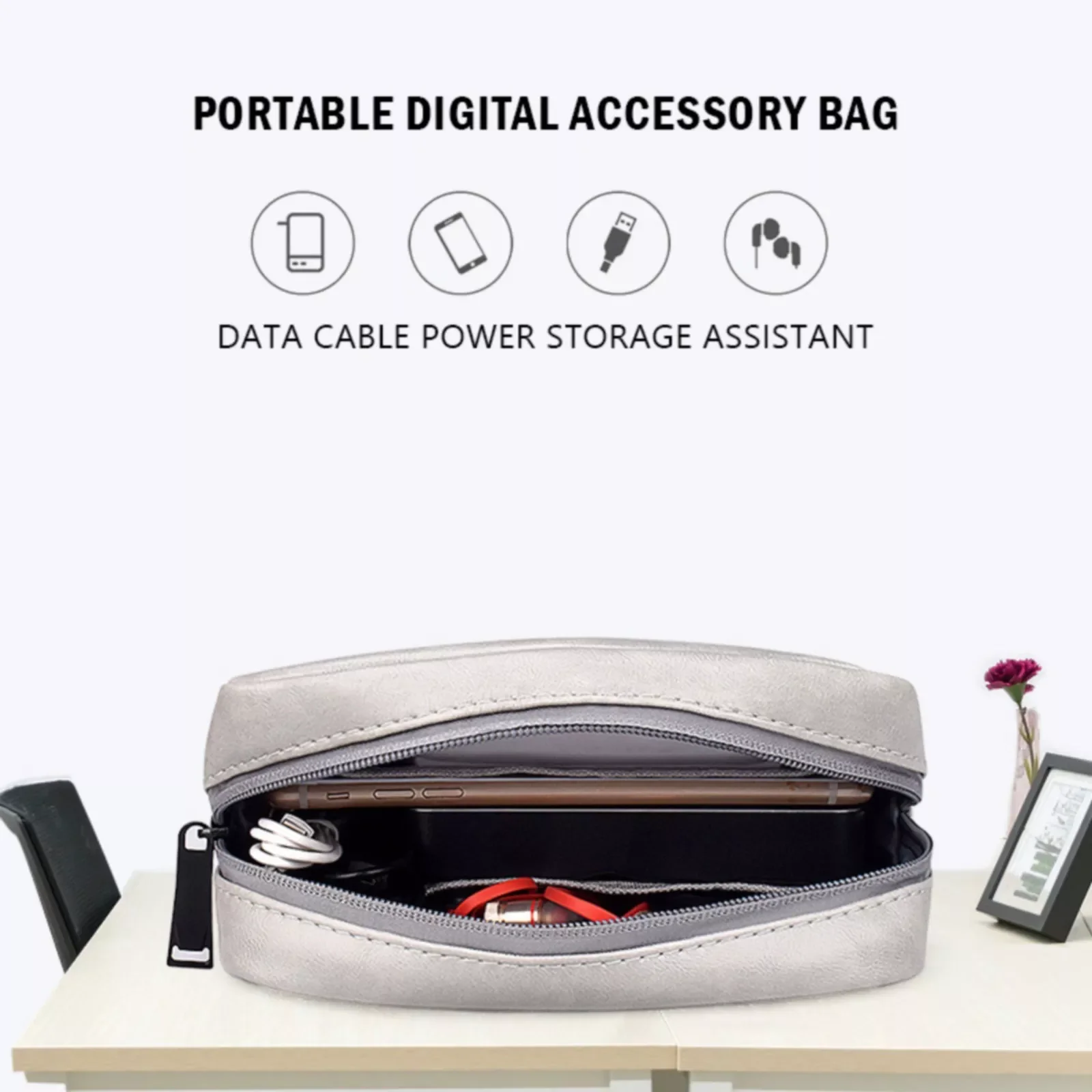 

Совместим с адаптером Iphone для шнура Aux электронные аксессуары Органайзер сумка универсальные дорожные цифровые аксессуары