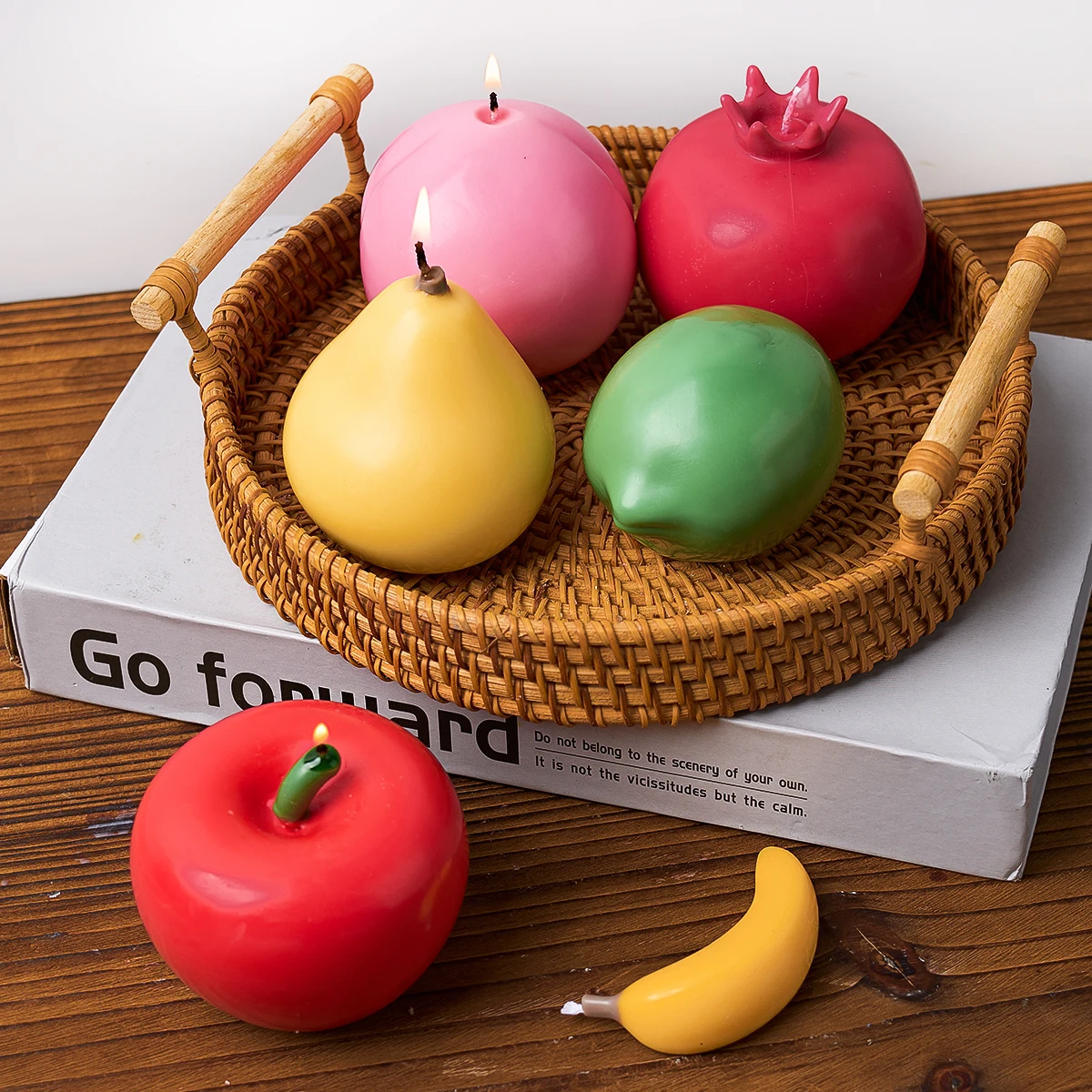 3D силиконовая форма в виде банана яблока груши свечи искусственная смола