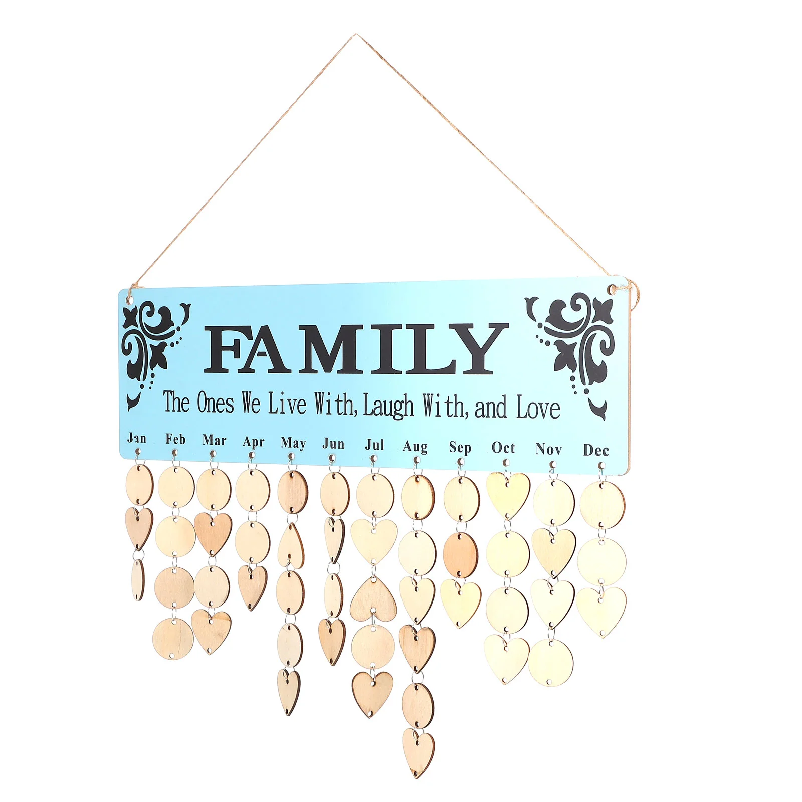 

1 Set Chic DIY Calendar Hanging Board Family Birthday DIY Calendar Board for Room Home Dorm