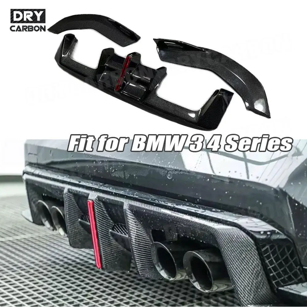 Задний диффузор из сухого углеродного волокна спойлер со светодиодной