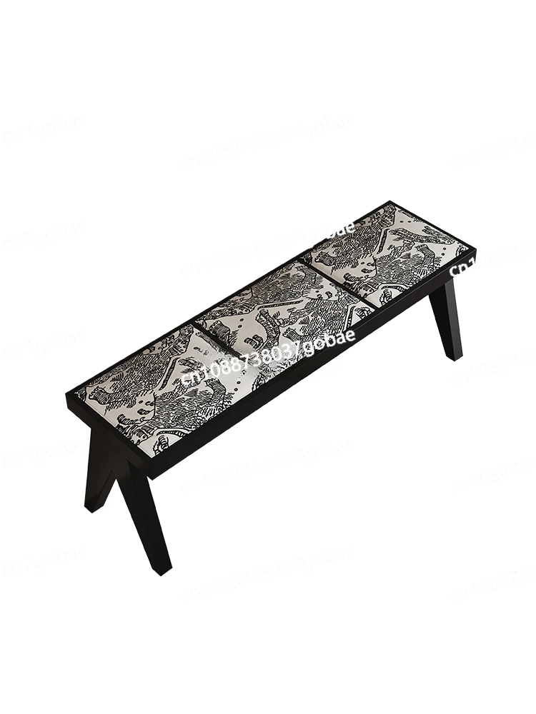 Китайский древний стиль скамейка бревенчатый обеденный стул из цельного дерева