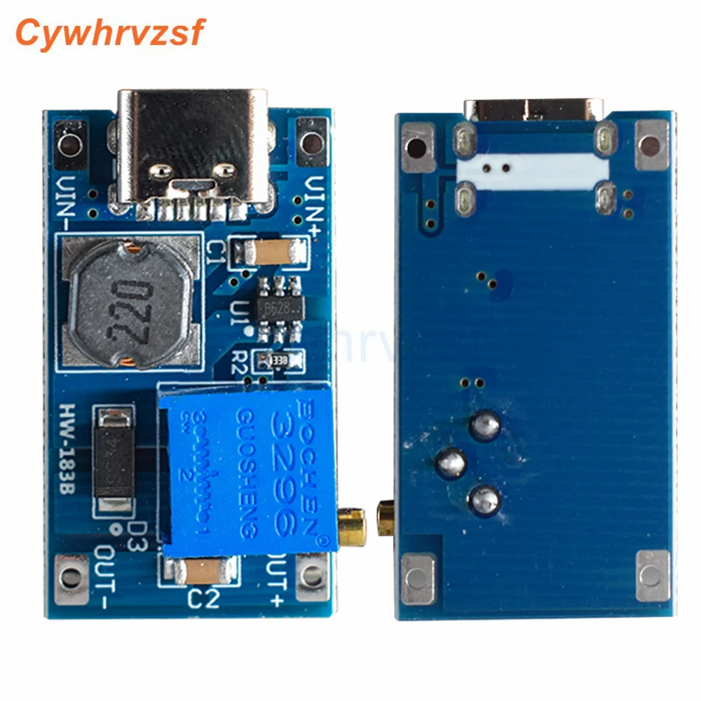 Регулируемая плата бустера USB Type-C