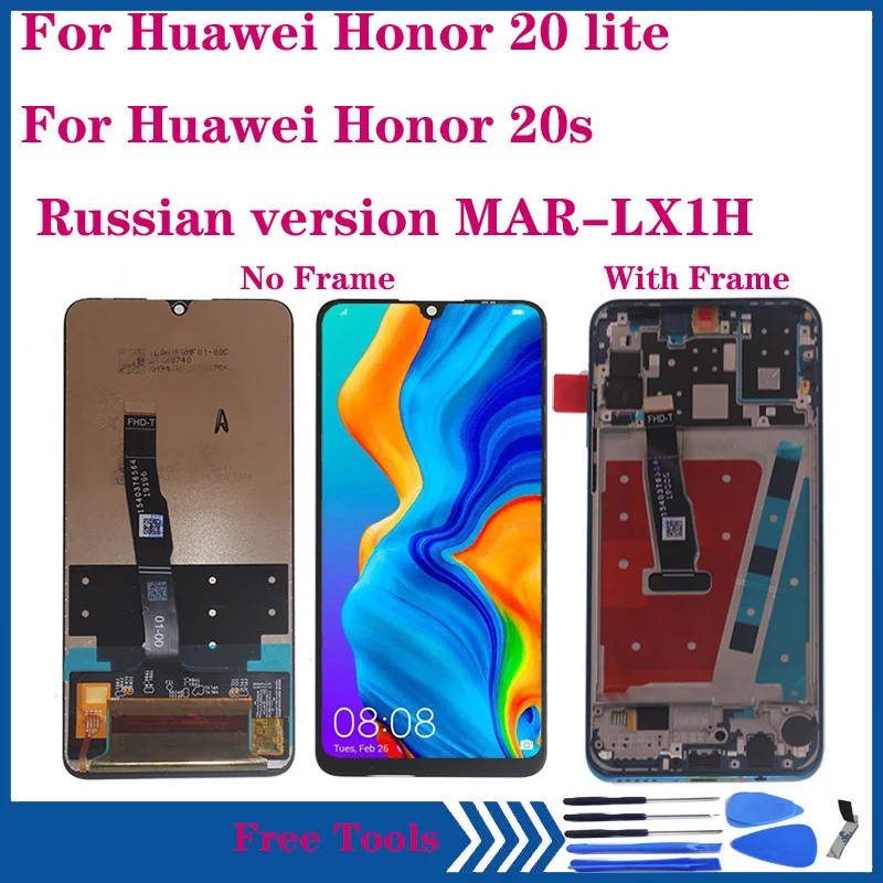 

Оригинальный ЖК-дисплей 6,15 дюйма для Huawei Honor 20 lite, дисплей с сенсорным экраном и дигитайзером в сборе для honor 20s, детали для ремонта планшетов