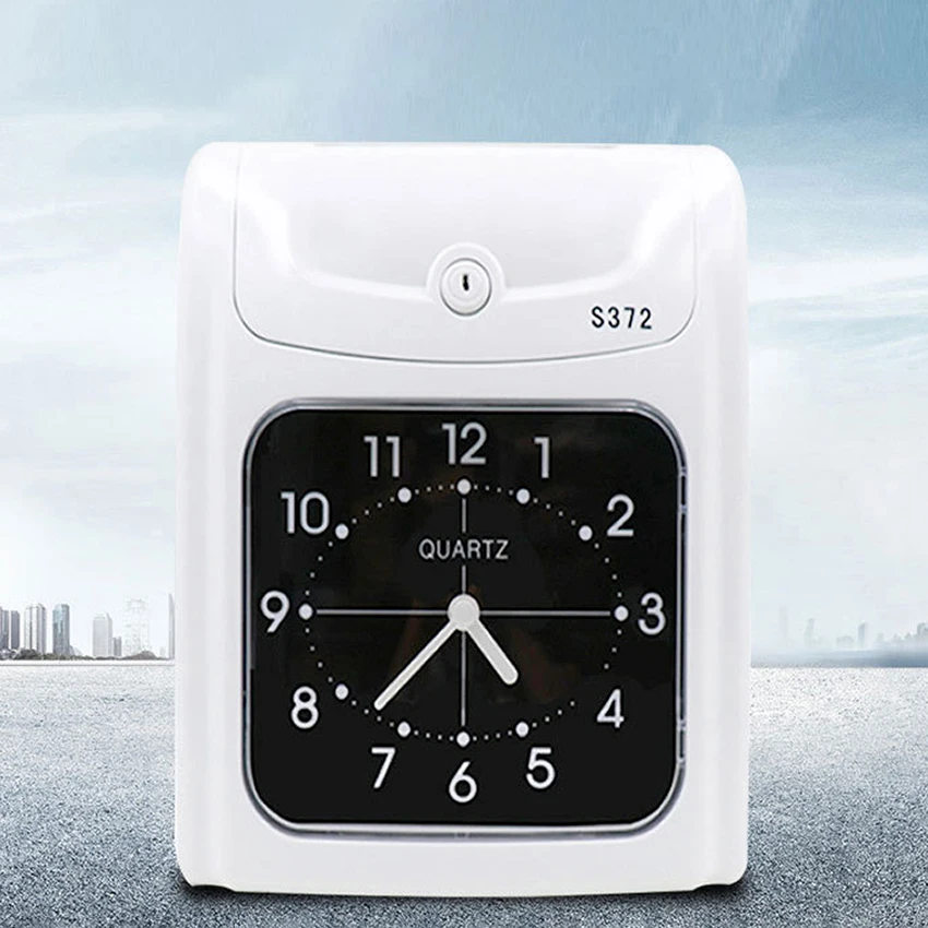 

Electronic Check In Punch Card Clock Digital Time Clock Recorder Office Staffs Attendance ID Card Punching Machine 100V-240V