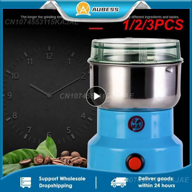 

1/2/3PCS Electric Coffee Grinder Kitchen Cereal Nuts Beans Spices Grains Machine Mini Electric Food Chopper Processor Mixer