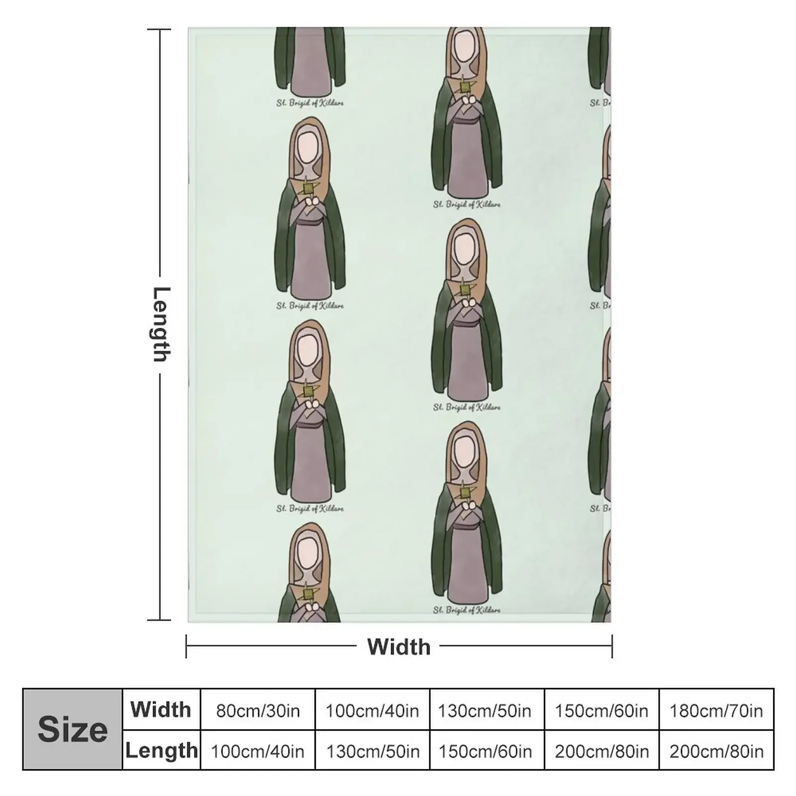 Декоративное одеяло из фланелевой ткани St. Brigid of kilосе летние мягкие одеяла