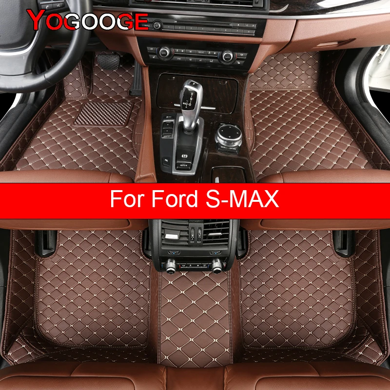 

Автомобильные напольные коврики YOGOOGE для Ford S-MAX Coche Foot Coche, аксессуары, коврики
