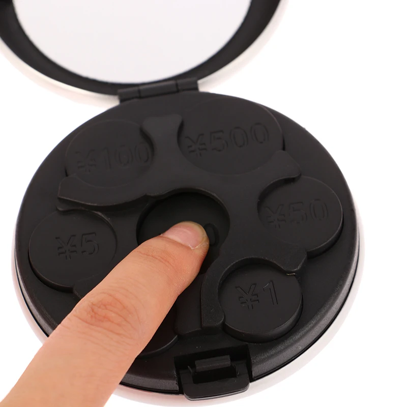 Портативный Круглый Европейский дозатор для монет кошелек коробка держатель