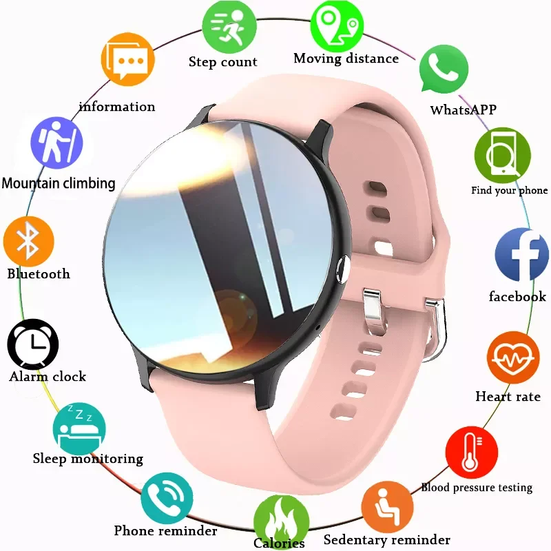 

Новинка 2022, Смарт-часы с Bluetooth для мужчин и женщин, фитнес-трекер, управление камерой, спортивные водонепроницаемые Смарт-часы для женщин + ко...