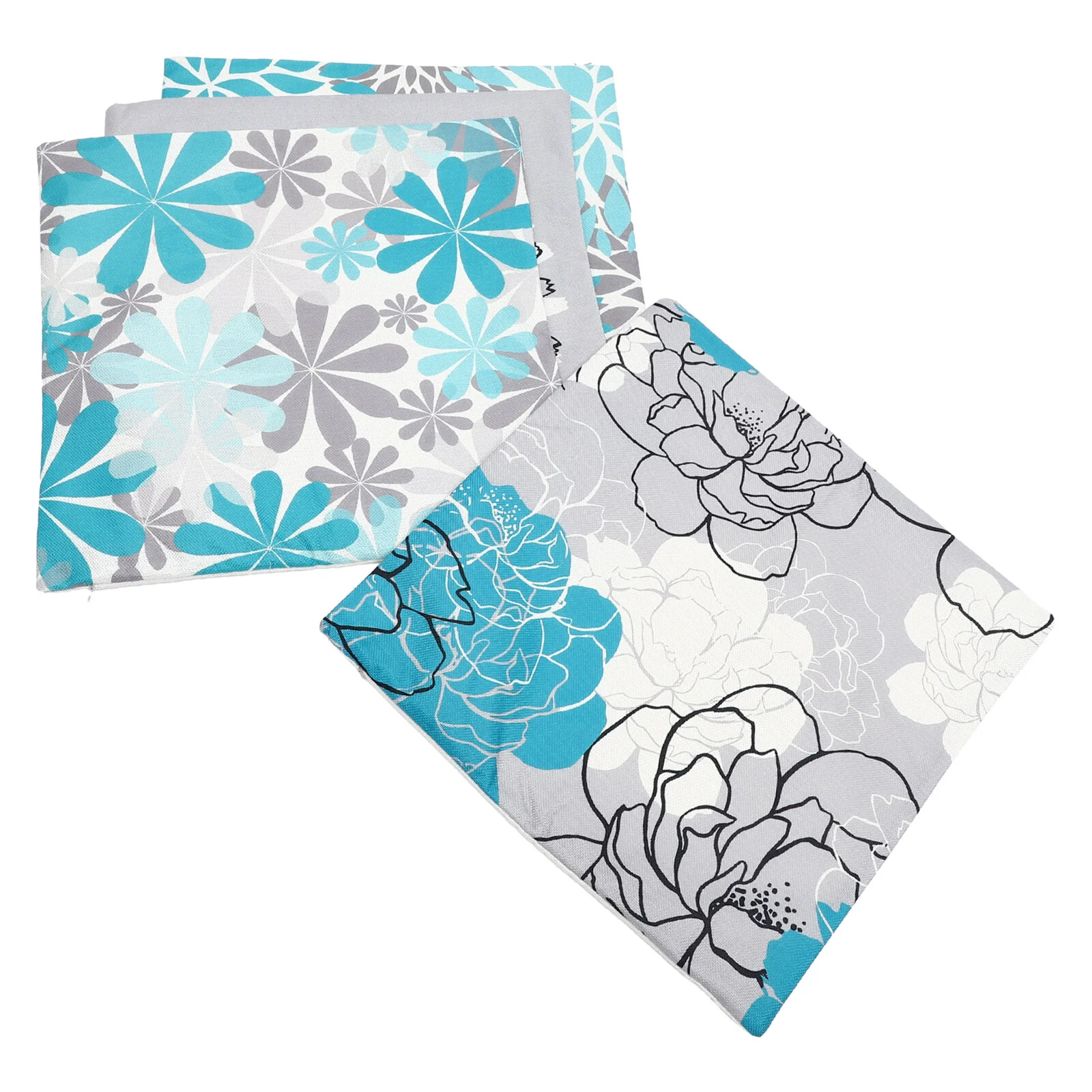 

4 Pcs Supplies Household Pillow Sofa Car Pillowsss Flower Cushions Pillowcase Decor Pillowcases Throw