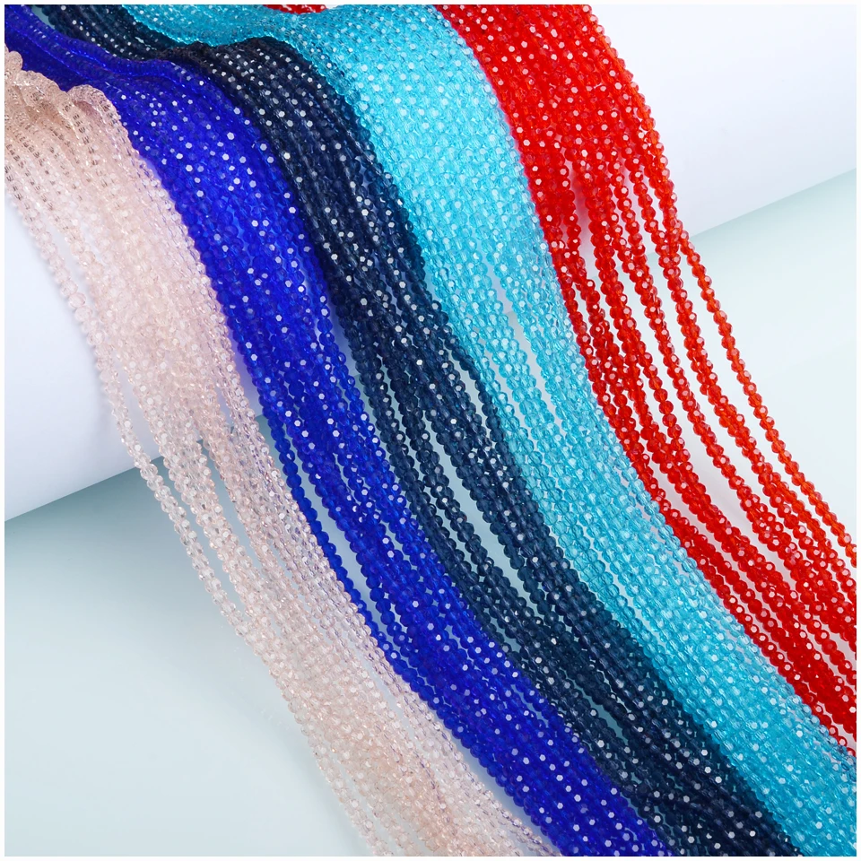 JuleeCrystal 2 мм 3 мм стеклянные бусины в форме Рондель оптовая продажа чешские Кристальные заклепки бусины для diy ювелирных изделий