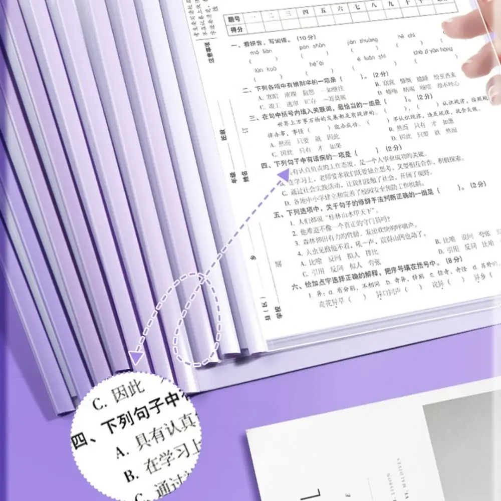 10 шт. прозрачные водонепроницаемые Зажимы для бумаги