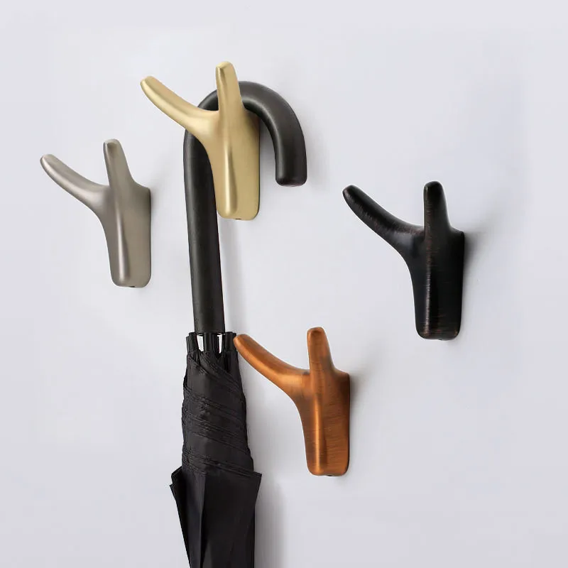

Gold Wall Hooks for Bathroom Kitchen Keys Coat Robe Towel Hook Hanger Zinc Black Small Hook Bathroom Hardware Kitchen Hook