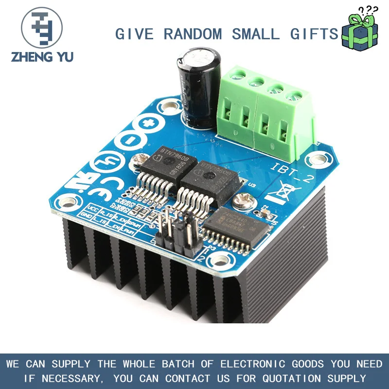 

BTN7960 HIGH POWER INTELLIGENT VEHICLE MOTOR DRIVE MODULE 43A CURRENT LIMITING CONTROL SEMICONDUCTOR REFRIGERATION DRIVE