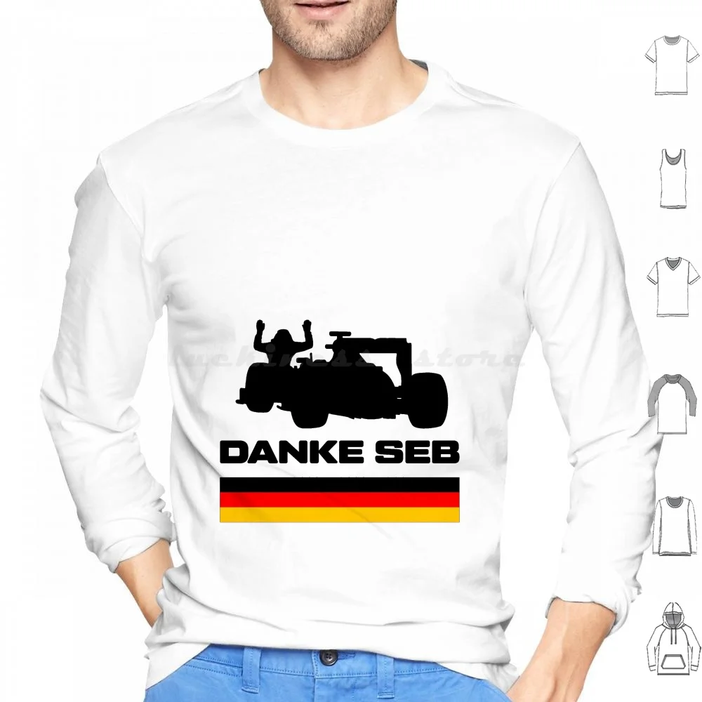 

Danke Seb Hoodie cotton Long Sleeve Motorsport Motorsports Sports Sport Car Lover Race Race Week 4 Time World Formula 2022