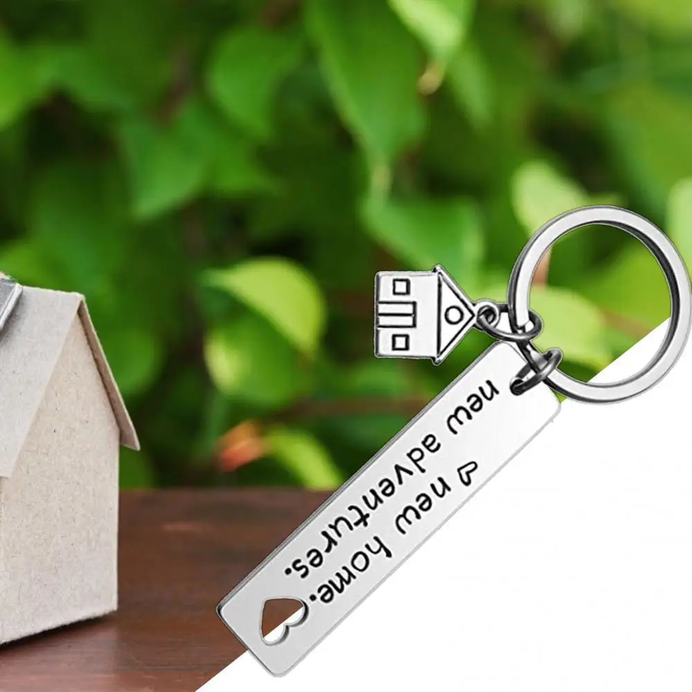 

Key Chain Gift 2021 Letter Engraved Moving Housewarming Stainless Steel Gift